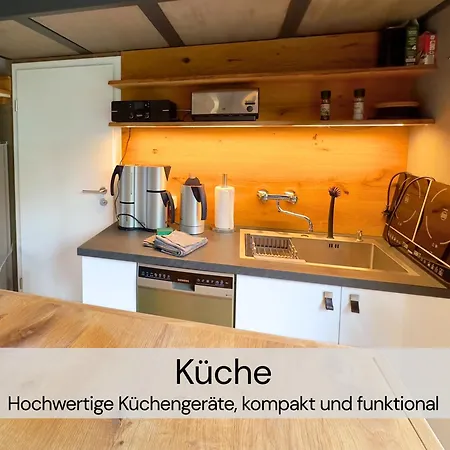 Holiday home Gemuetliches Tiny House Zwischen Zwei Naturteichen - Kamin, Terrasse & Pur *
