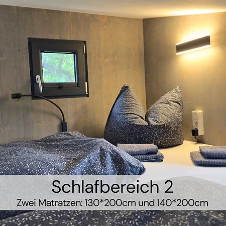 Tinyhousebeidresden Mit Fasssauna Unser Groesstes Winziges Haeuschen Fuer Bis Zu 7 Personen, Kaminofen, Grosse Terrasse - Naehe Saechsische Schweiz - Von Juni - September Mindestmietzeit 1 Woche Sa-sa بيت للعطل لوترباخ