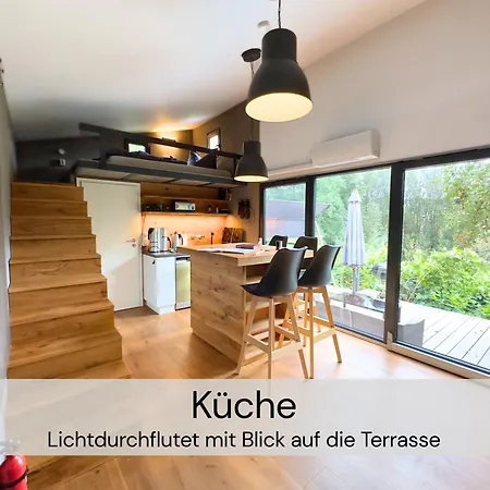Hébergement de vacances Gemuetliches Tiny House Zwischen Zwei Naturteichen - Kamin, Terasse & Natur Pur - Juli - August Mindestmietzeit 1 Woche Sa-Sa