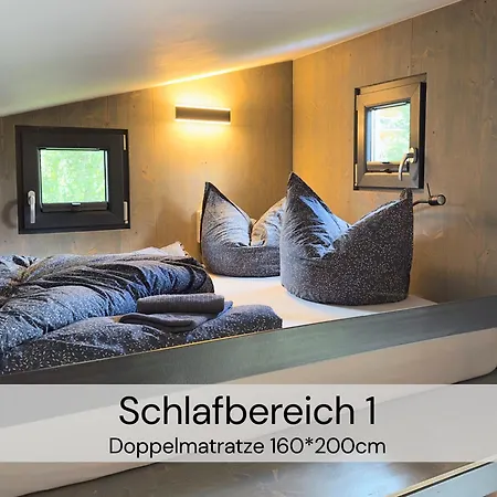 Tinyhousebeidresden Mit Fasssauna Unser Groesstes Winziges Haeuschen Fuer Bis Zu 7 Personen, Kaminofen, Grosse Terrasse - Naehe Saechsische Schweiz - Von Juni - September Mindestmietzeit 1 Woche Sa-sa Casa vacanze