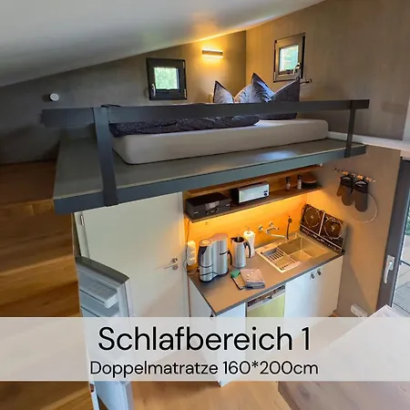 Tatil Evi Gemuetliches Tiny House Zwischen Zwei Naturteichen - Kamin, Terasse & Natur Pur - Juli - August Mindestmietzeit 1 Woche Sa-Sa