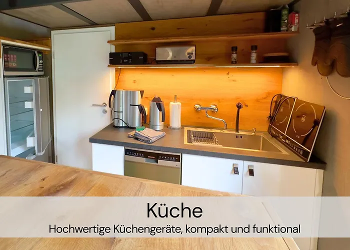 بيت للعطل Tinyhousebeidresden Mit Fasssauna Unser Groesstes Winziges Haeuschen Fuer Bis Zu 7 Personen, Kaminofen, Grosse Terrasse - Naehe Saechsische Schweiz - Von Juni - September Mindestmietzeit 1 Woche Sa-sa *
