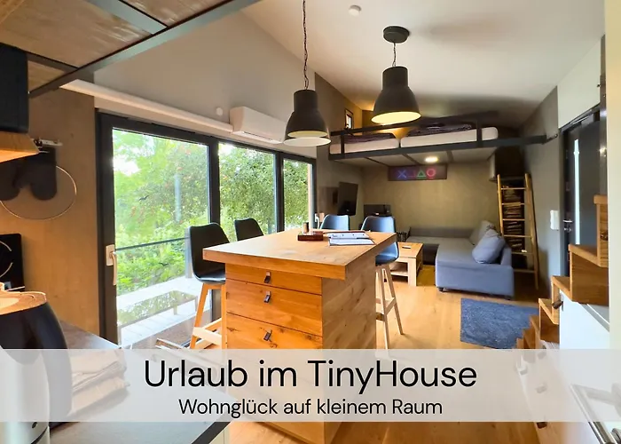 Tinyhousebeidresden Mit Fasssauna Unser Groesstes Winziges Haeuschen Fuer Bis Zu 7 Personen, Kaminofen, Grosse Terrasse - Naehe Saechsische Schweiz - Von Juni - September Mindestmietzeit 1 Woche Sa-sa بيت للعطل