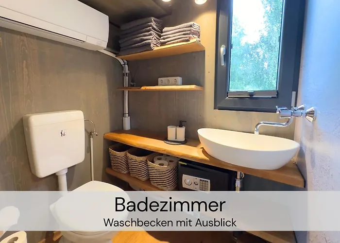 Tinyhousebeidresden Mit Fasssauna Unser Groesstes Winziges Haeuschen Fuer Bis Zu 7 Personen, Kaminofen, Grosse Terrasse - Naehe Saechsische Schweiz - Von Juni - September Mindestmietzeit 1 Woche Sa-sa *
