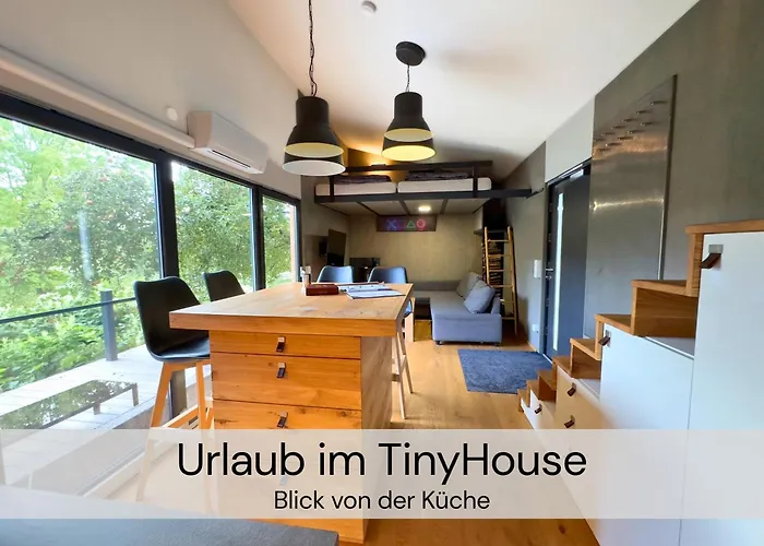 Tinyhousebeidresden Mit Fasssauna Unser Groesstes Winziges Haeuschen Fuer Bis Zu 7 Personen, Kaminofen, Grosse Terrasse - Naehe Saechsische Schweiz - Von Juni - September Mindestmietzeit 1 Woche Sa-sa * Großharthau