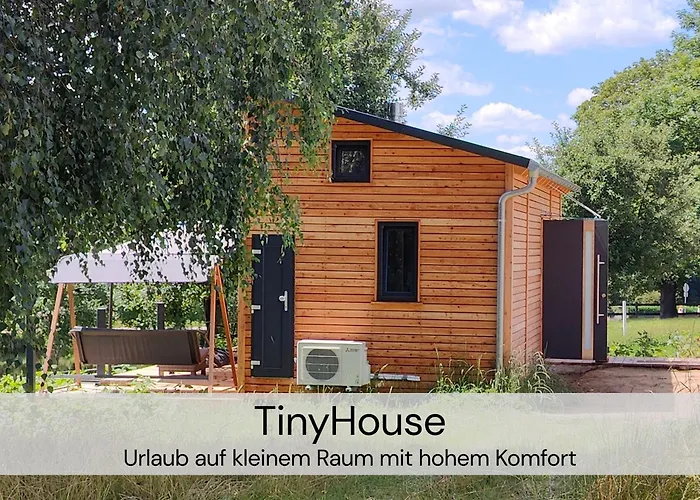 Tatil Evi Tinyhousebeidresden Mit Fasssauna Unser Groesstes Winziges Haeuschen Fuer Bis Zu 7 Personen, Kaminofen, Grosse Terrasse - Naehe Saechsische Schweiz - Von Juni - September Mindestmietzeit 1 Woche Sa-sa *