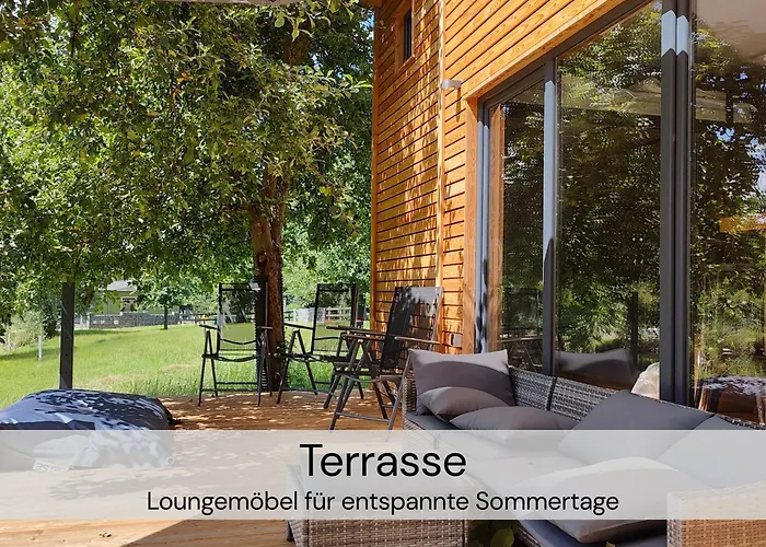 Tinyhousebeidresden Mit Fasssauna Unser Groesstes Winziges Haeuschen Fuer Bis Zu 7 Personen, Kaminofen, Grosse Terrasse - Naehe Saechsische Schweiz - Von Juni - September Mindestmietzeit 1 Woche Sa-sa Großharthau